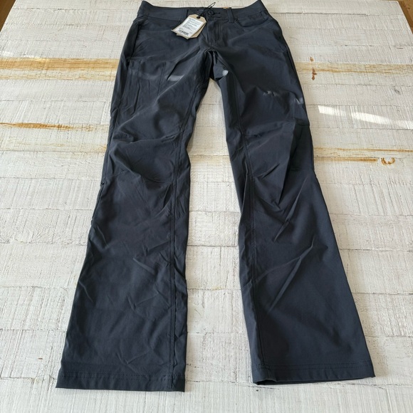 PrAna Halle Pant II NWT size 4 Tall Inseam Coal Grey Straight Leg - Picture 5 of 15